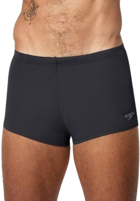 Speedo hyperboom aquashort heren sportzwembroek - zwart grijs
