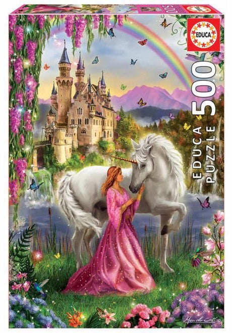 Educa - Puzzle - Märchen und Einhorn - 500 Teile - Puzzle