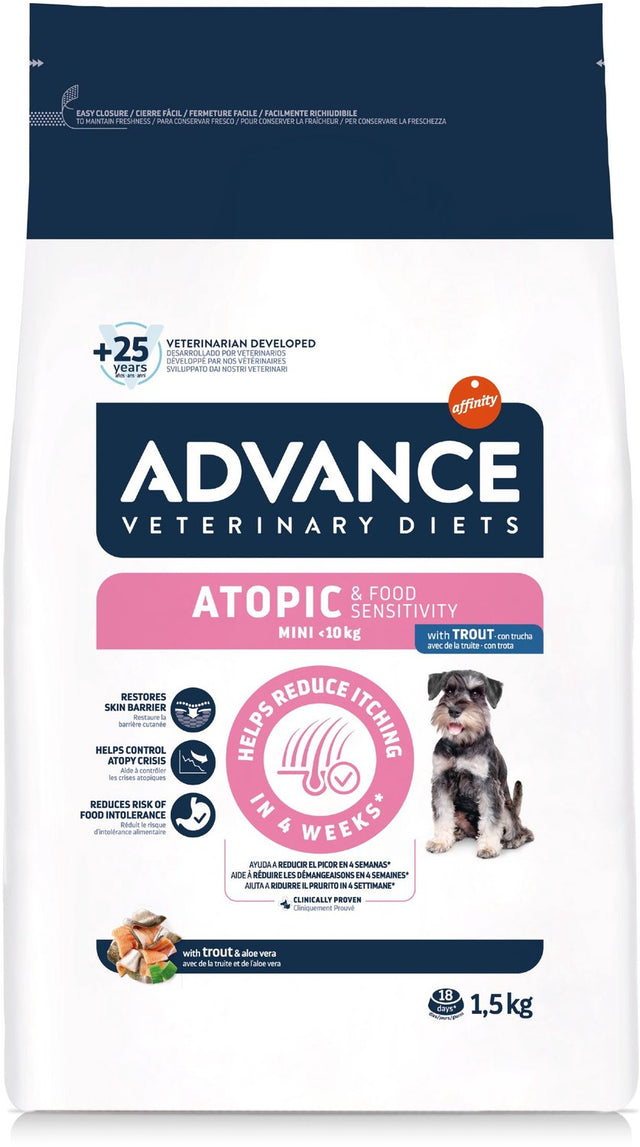 Advance Veterinärdiät für Hunde – atopisch – Mini – Hundefutter – 1,5 kg