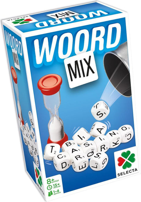 Taktik-Wortmix – Würfelspiel – Wortspiel – schnelles Sprachspiel mit Buchstabenwürfeln – lehrreich und spannend – Familienspiel – 1 bis 8 Spieler – ab 8 Jahren