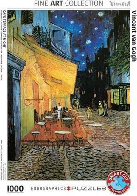 Eurographics – Caféterrasse bei Nacht – Vincent Van Gogh – 1000 Teile 48×68 cm (B×H) – Kunstpuzzle