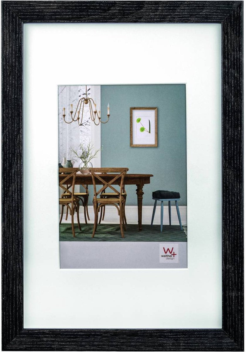 Walther Fiorito - MDF-Holzrahmen - Fotogröße 50x60 cm - Dunkelgrau