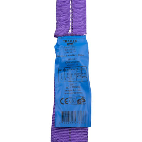 Anhängerausrüstung Rundschlinge 1 Tonne 2 Meter