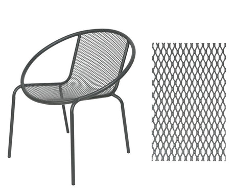 Decoris vigo balkonset antraciet stoelen + voetenbank