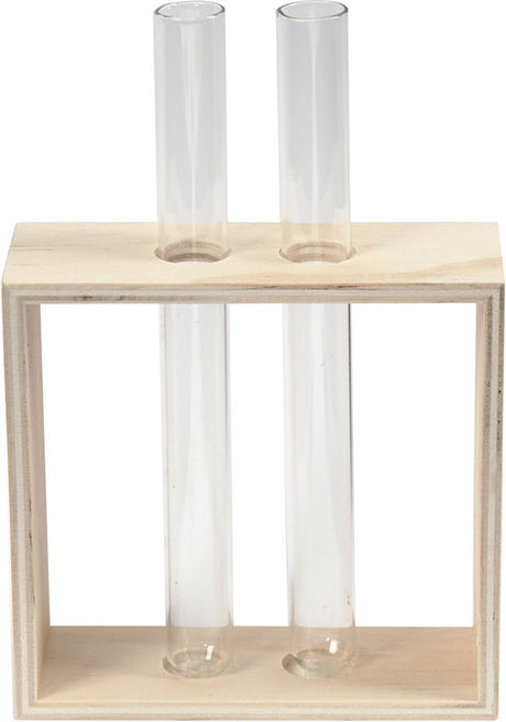Creativ Company Holzregal mit Reagenzgläser, 3DLG.