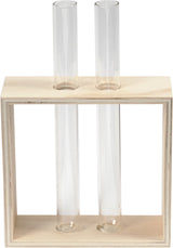 Creativ Company Holzregal mit Reagenzgläser, 3DLG.