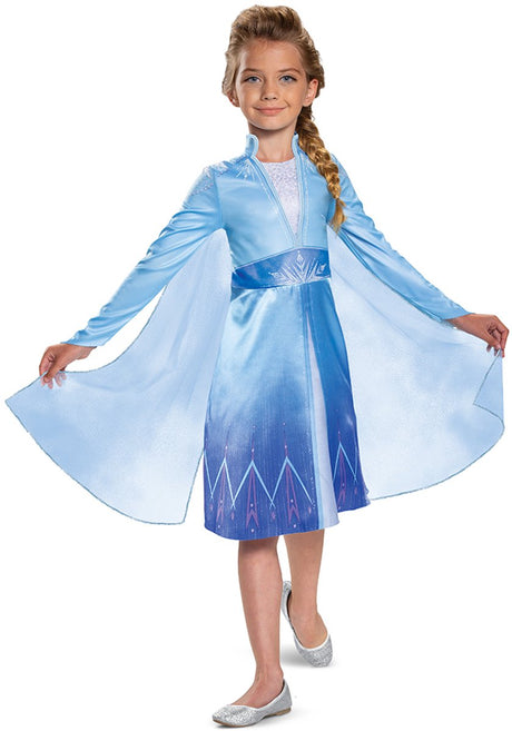 Disguise Disney Frozen Elsa offizielles klassisches Kleid, Größe XS (3T-4T Jahre), Mädchen