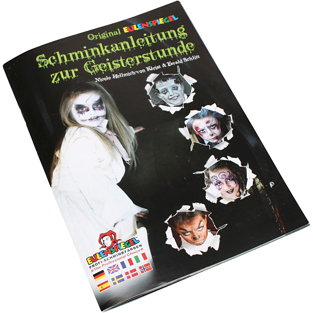 Eulenspiegel Schminkheft, 16 gruselige Schminkmotive, 1 Stück