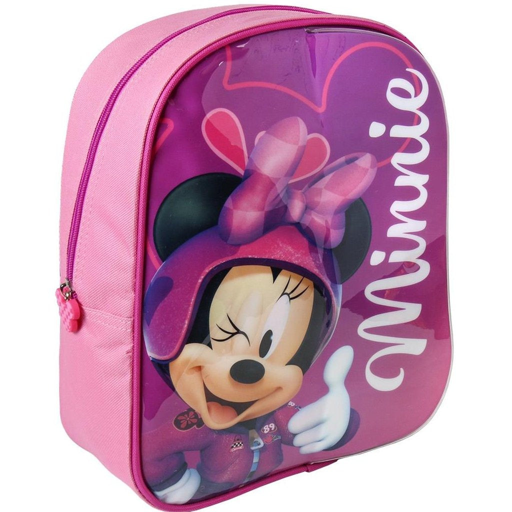 Cerda minnie mouse rugzak met schrijfgedeelte + 2 markers 25x31x10 cm roze