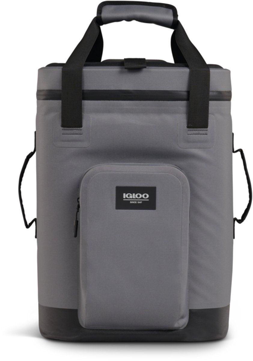 Igloo - Trailmate 24 Rucksack - Kühlrucksack für Outdoor und Alltag - 24 Dosen - Grau