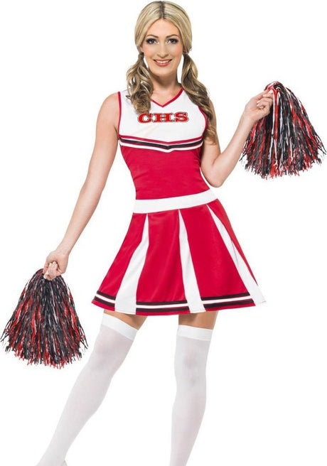 Vegaoo Cheerleader-Kostüm für Damen – Fasching – klein