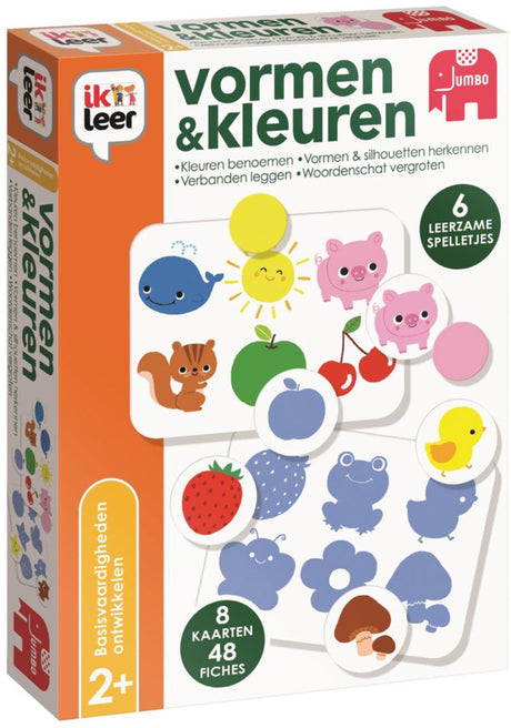 Ich lerne Jumbo-Formen und -Farben als Lernspiel