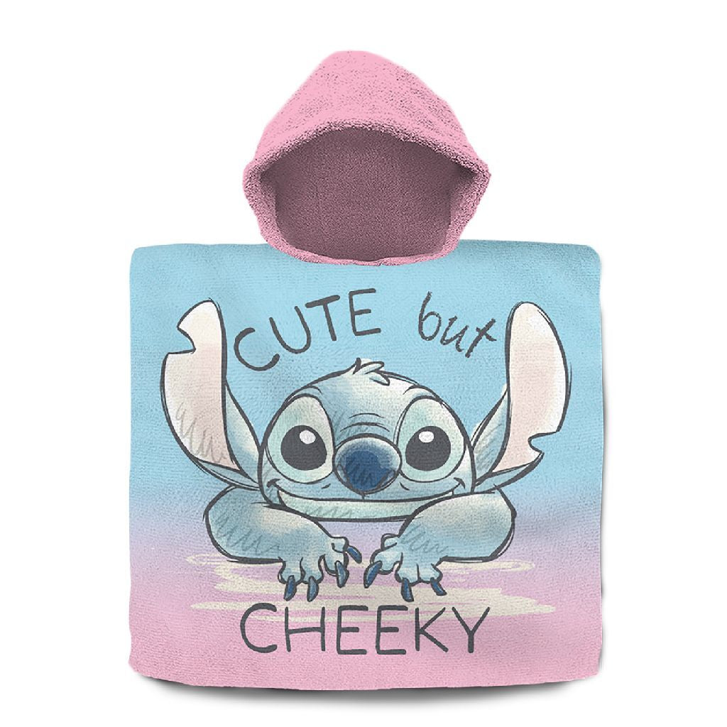 Disney Stitch Badeponcho 60x120 cm rosa blau