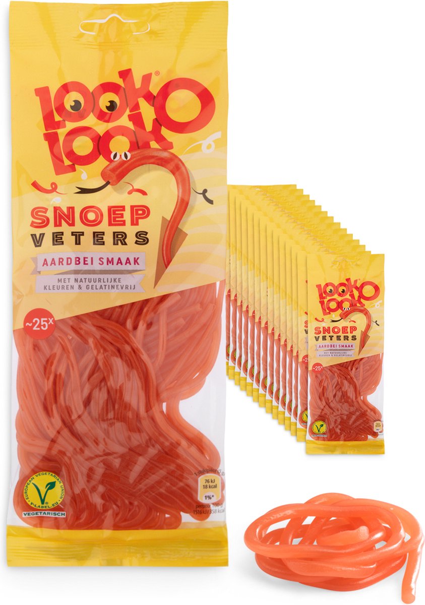 Look o Look Look-o-Look Candy Laces Erdbeere (14x125gr)