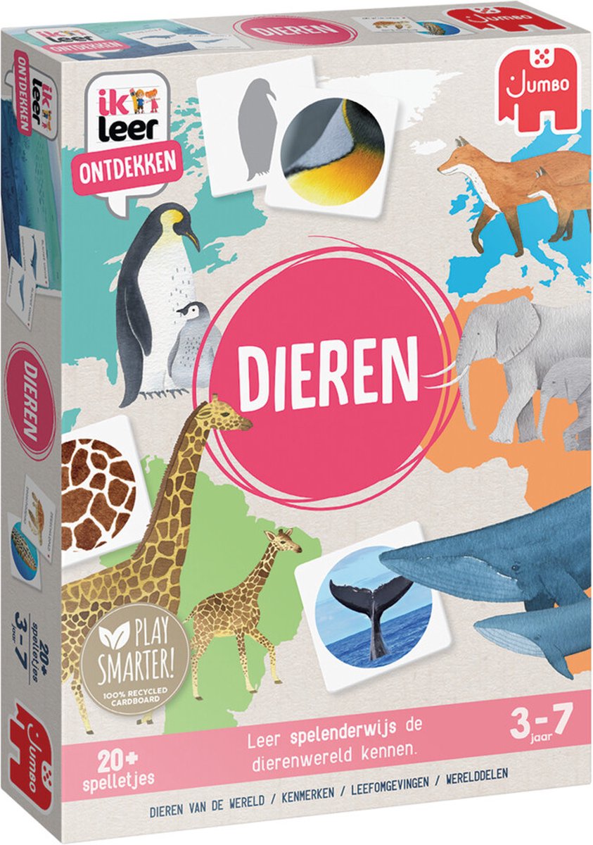 Ich lerne Jumbo-Lernspiel zum Entdecken von Tieren