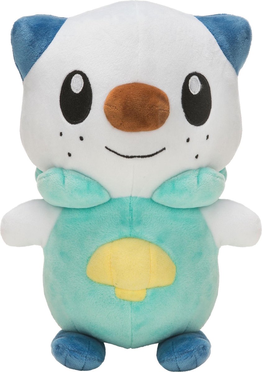Pokémon Kuscheltier Shawott Junior 20 cm Plüsch grün weiß