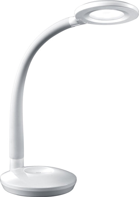 Rl lebe dein Licht Reality Cobra - Tischlampe - Schreibtischlampe - weiß - inkl. 1x SMD 3,5 W - On Off Touch - Sensordimmer - flexibel