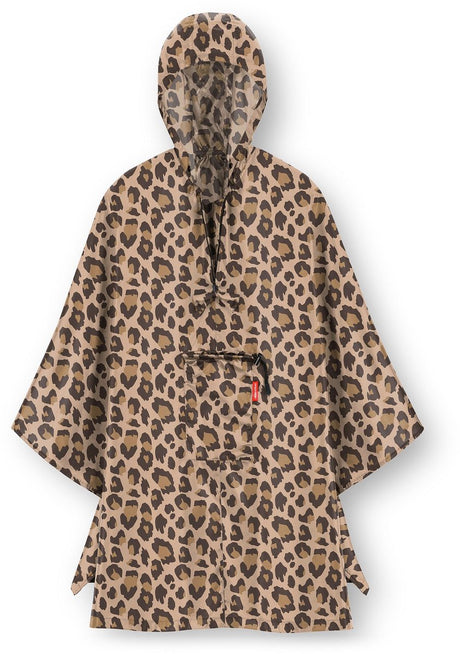 Reisenthel Mini Maxi Poncho Regenponcho – faltbar – Leo Macchiato Braun