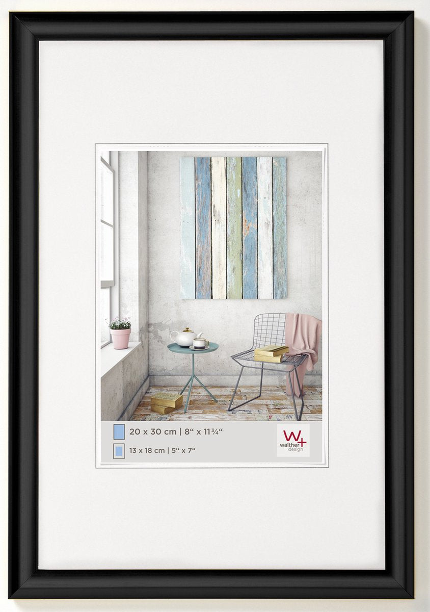 Walther trendstyle - Kunststoffrahmen - Fotogröße 30x40 cm - Schwarz