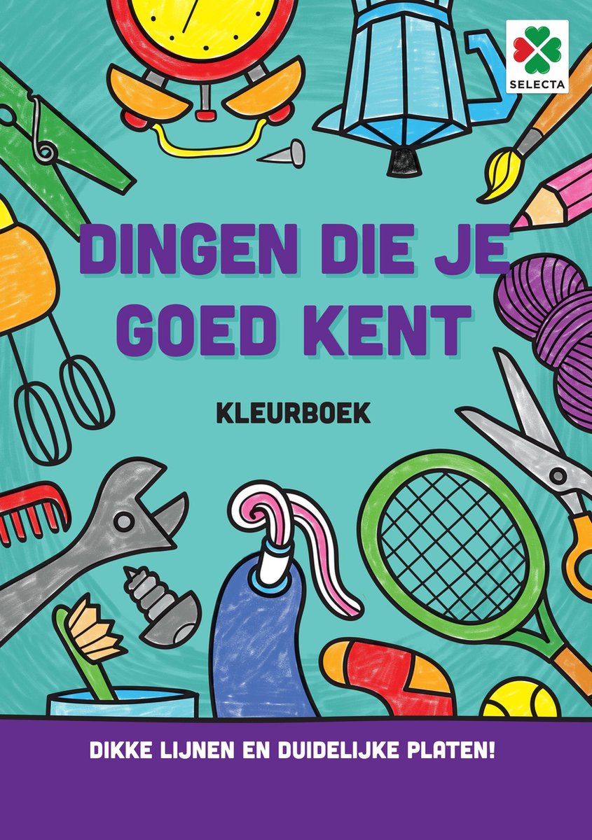 Wählen Sie ein Malbuch mit Dingen aus, die Sie gut kennen