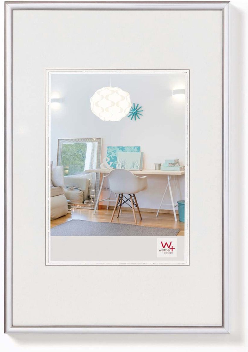 Walther New Lifestyle - Kunststoffrahmen - Fotogröße 15x20 cm - Silber