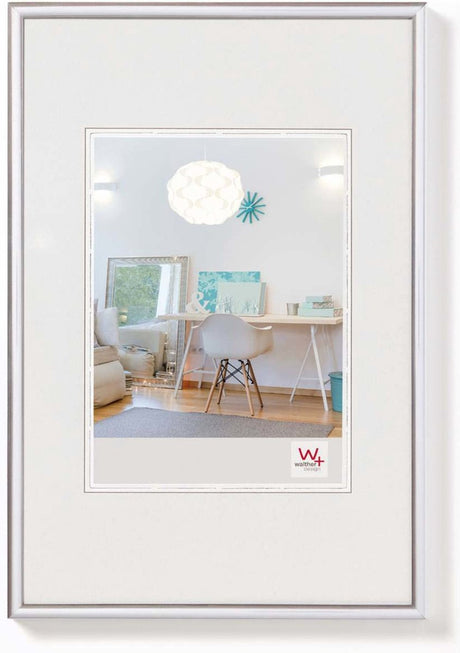Walther New Lifestyle - Kunststoffrahmen - Fotogröße 15x20 cm - Silber