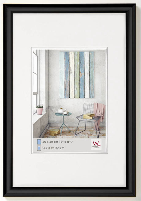 Walther trendstyle - Kunststoffrahmen - Fotogröße 40x60 cm - Schwarz