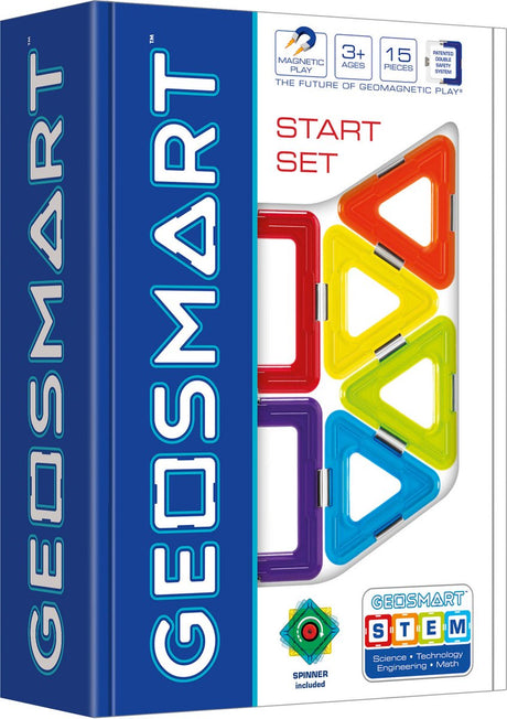 Geosmart Startset - Magnetisches Konstruktionsspielzeug - 31-teilige pädagogische Grundsets - Geometrisches Bauen - ab 5 Jahren