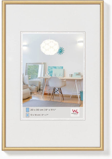 Walther New Lifestyle - Kunststoffrahmen - Fotogröße 24x30 cm - Gold