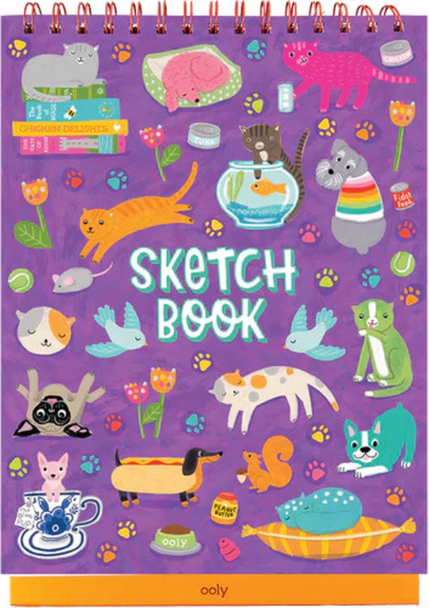 Ooly – Sketch-Show – stehendes Skizzenbuch – spielende Haustiere
