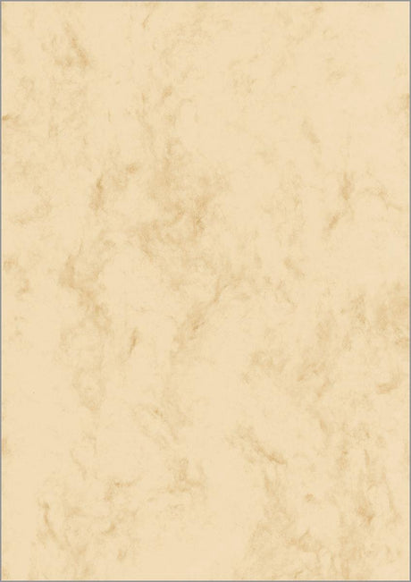 Sigel Designpapier – A4 – Marmorbeige – 90 Gramm – 100 Blatt – Si-DP372
