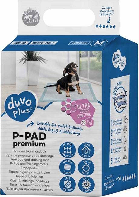 Duvo + P-Pad Premium Geruchskontrolle 30 Stück XL - 60x60cm