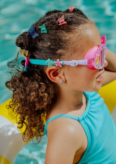 Bling2o Schwimmbrille Kinder – Shoreline Shimmer – Taucherbrille – Antibeschlag – UV-Schutz – mehrfarbig
