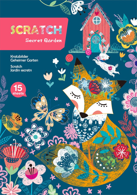Avenir Rubbelbildbuch A4 – Secret Garden – 15 Seiten – 7 Jahre