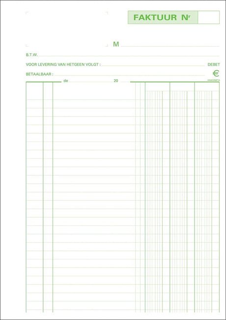 Exacompta – Rechnungen A4 – Duplikat 50 Blatt