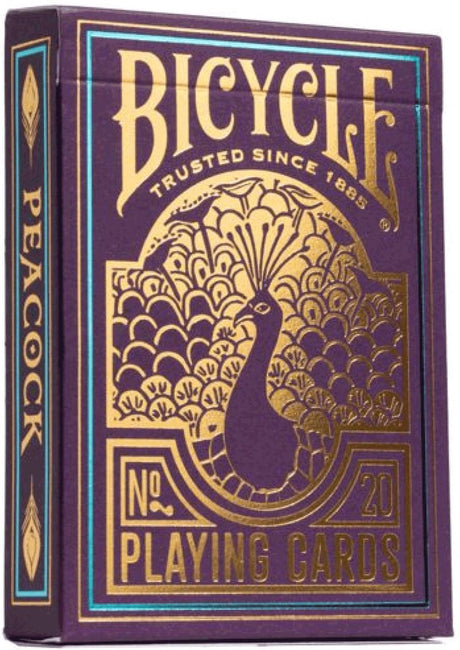 Bicycle Purple Peacock – Premium-Spielkarten – Poker – Ultimates – mit Kaltfolien-Finish