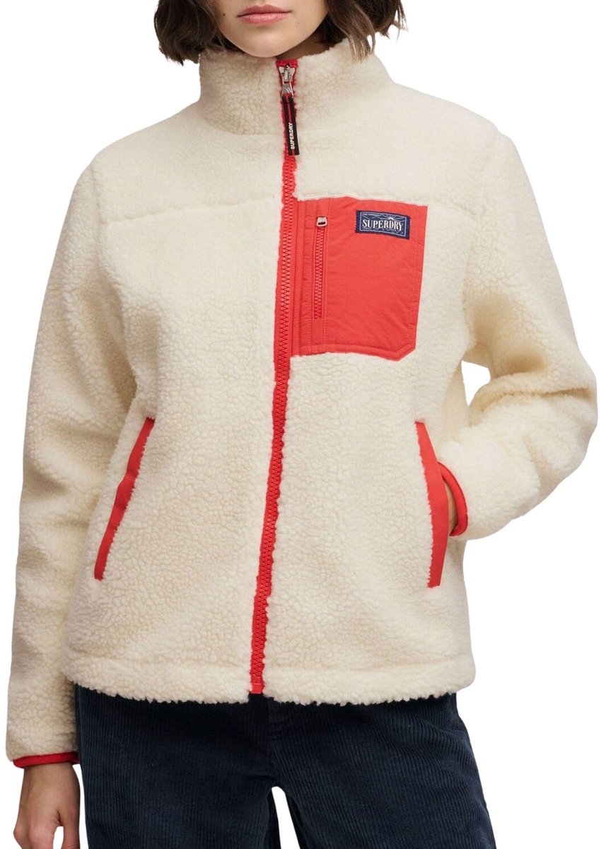 Superdry heritage fleece jack heren - maat 10