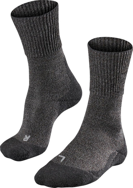 Falke TK1 Wool Anti-Blister Wandersocken aus dickem Woll-Funktionsmaterial Herren Grau - Größe 46-48