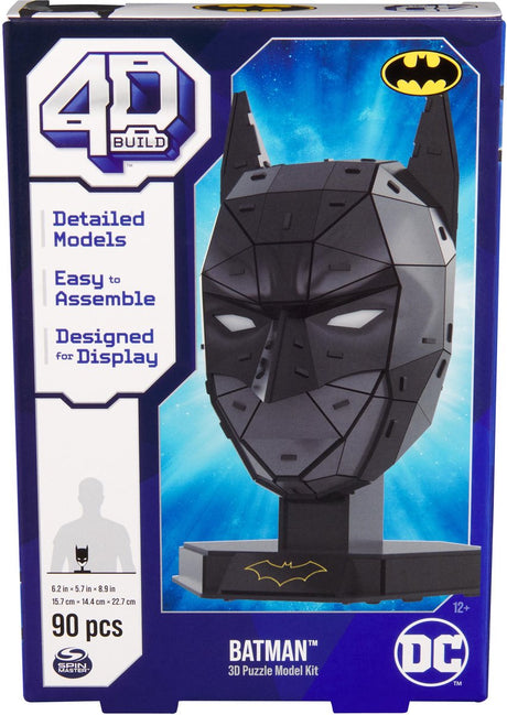 4D Build DC Batman – Batman-Maske – 3D-Puzzle – 90 Teile – Bausatz aus Pappe