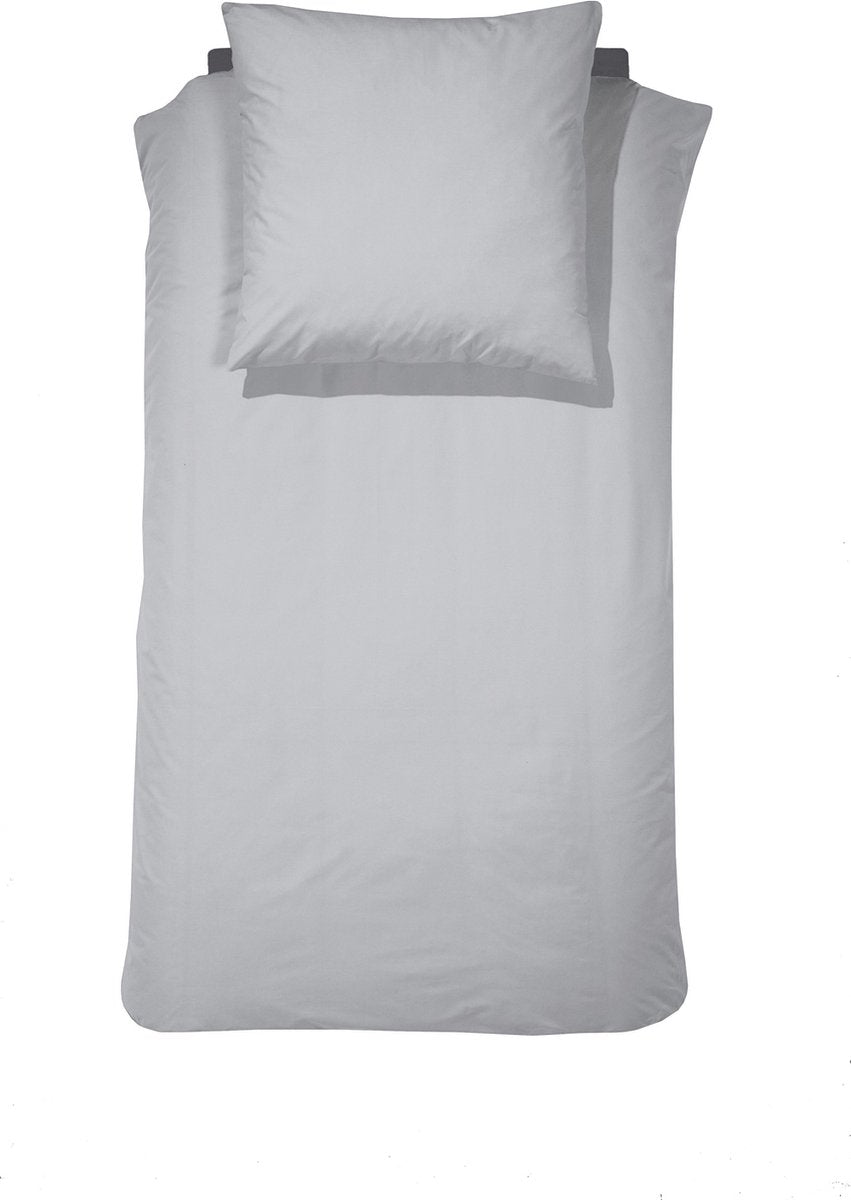 Cinderella morning 1-persoons dekbedovertrekset 155x220cm flanel lichtgrijs + 1 kussensloop 60x70