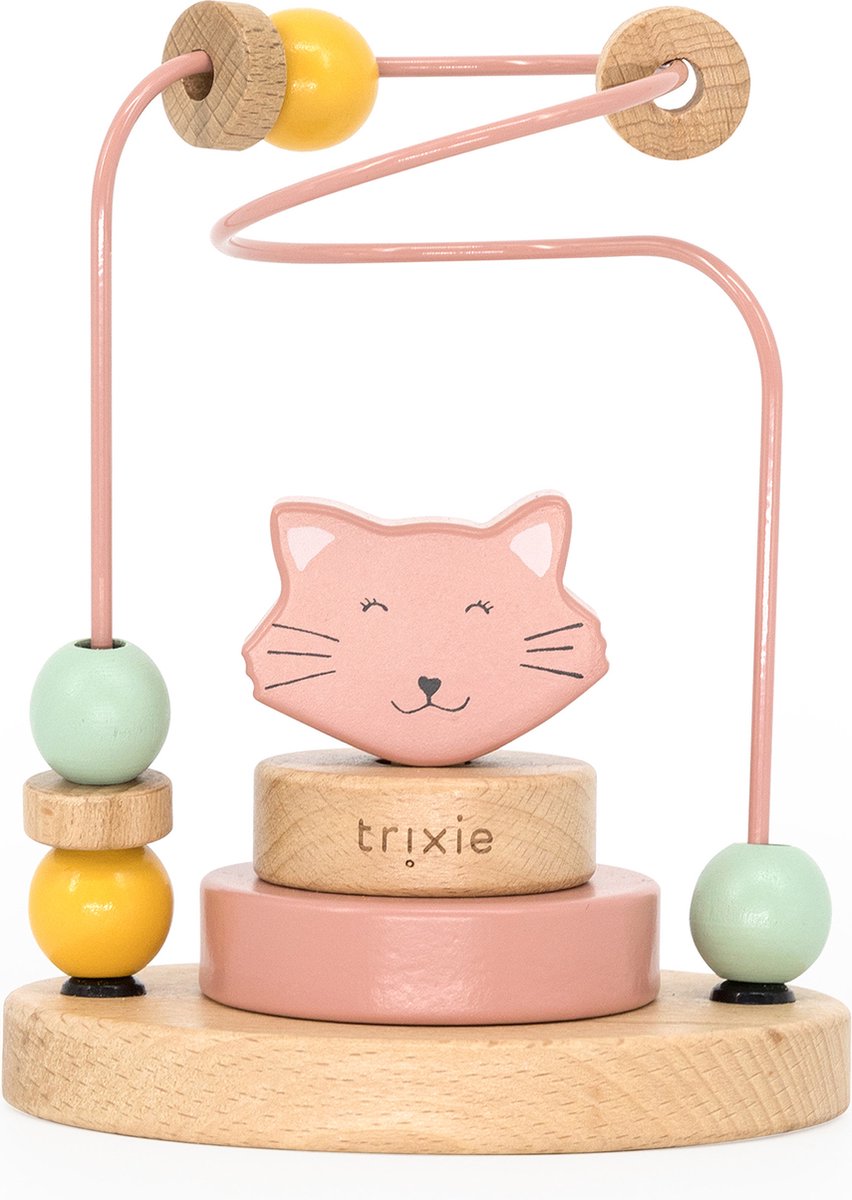 Trixie Motorikspirale aus Holz - Mrs. Katze
