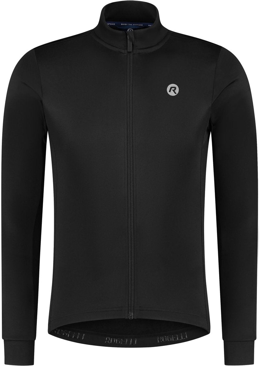 Rogelli core fietsshirt heren lange mouwen - wielershirt - zwart - maat 3xl