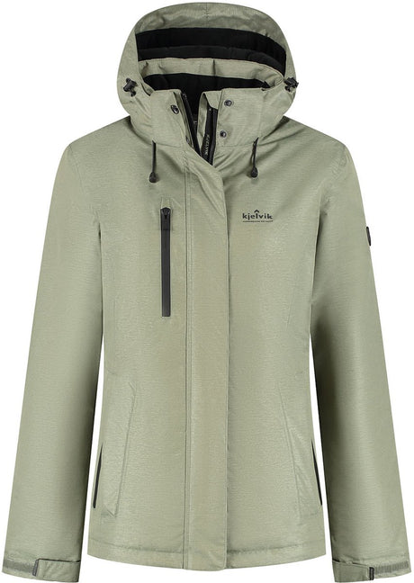Kjelvik yrsa dames outdoorjas - green