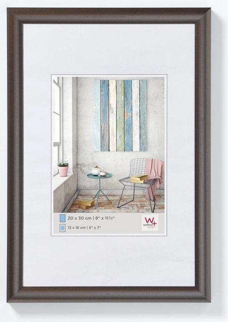 Walther trendstyle - Kunststoffrahmen - Fotogröße 18x24 cm - Stahl