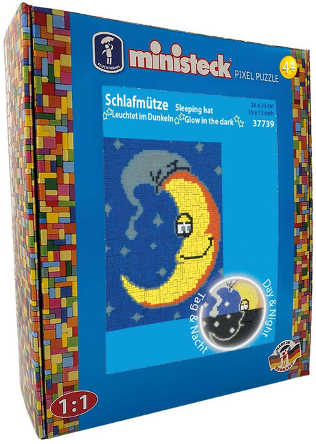 Ministeck-Mosaik, leuchtet im Dunkeln, XL-Box – 2100 Steine, kreatives Spielzeug.
