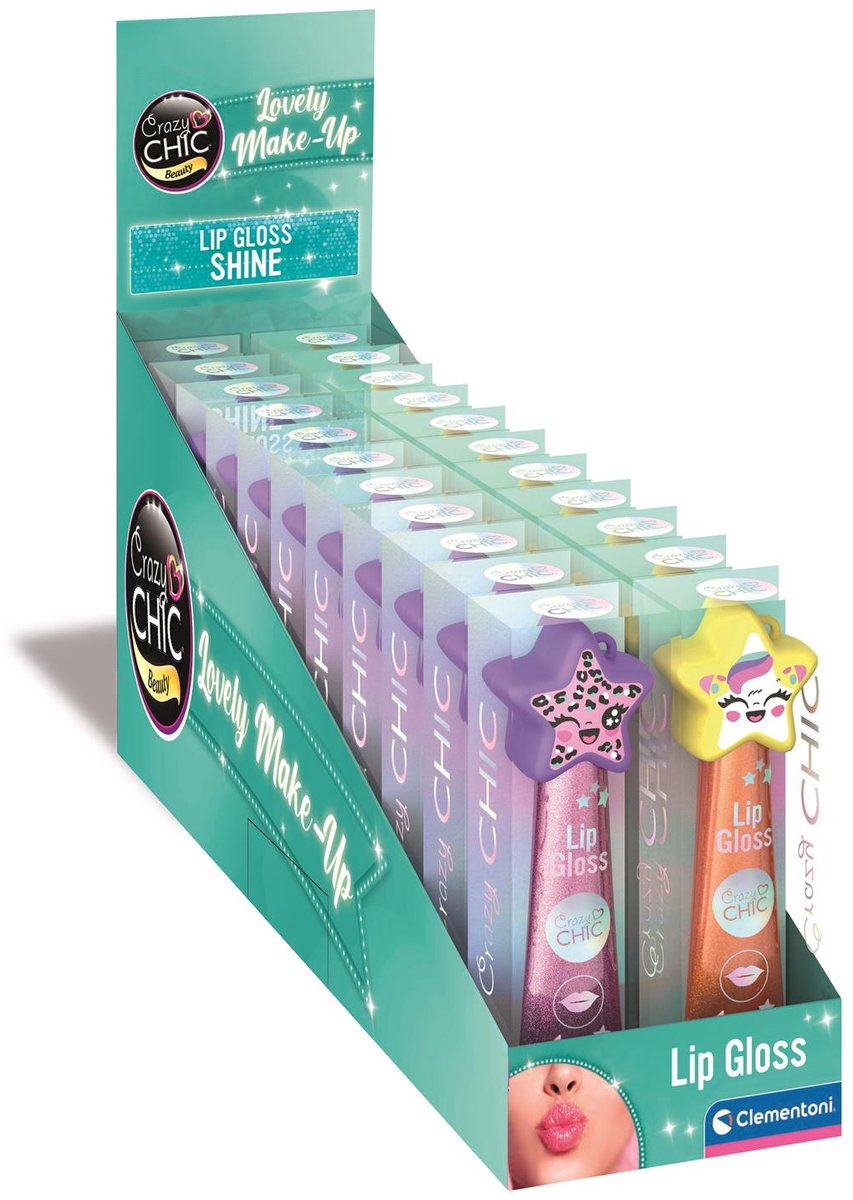 Clementoni Crazy Chic Lipgloss Stern Lila Gelb