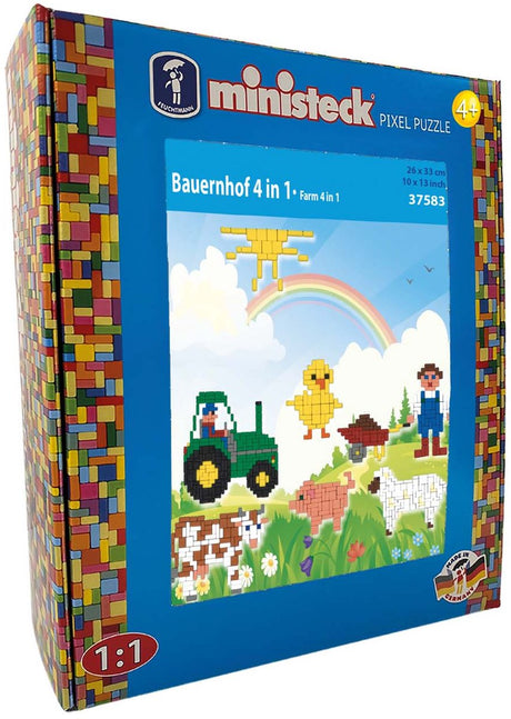 Ministeck Farm XL Mosaik-Set – 1000 Teile – kreatives Spielzeug.