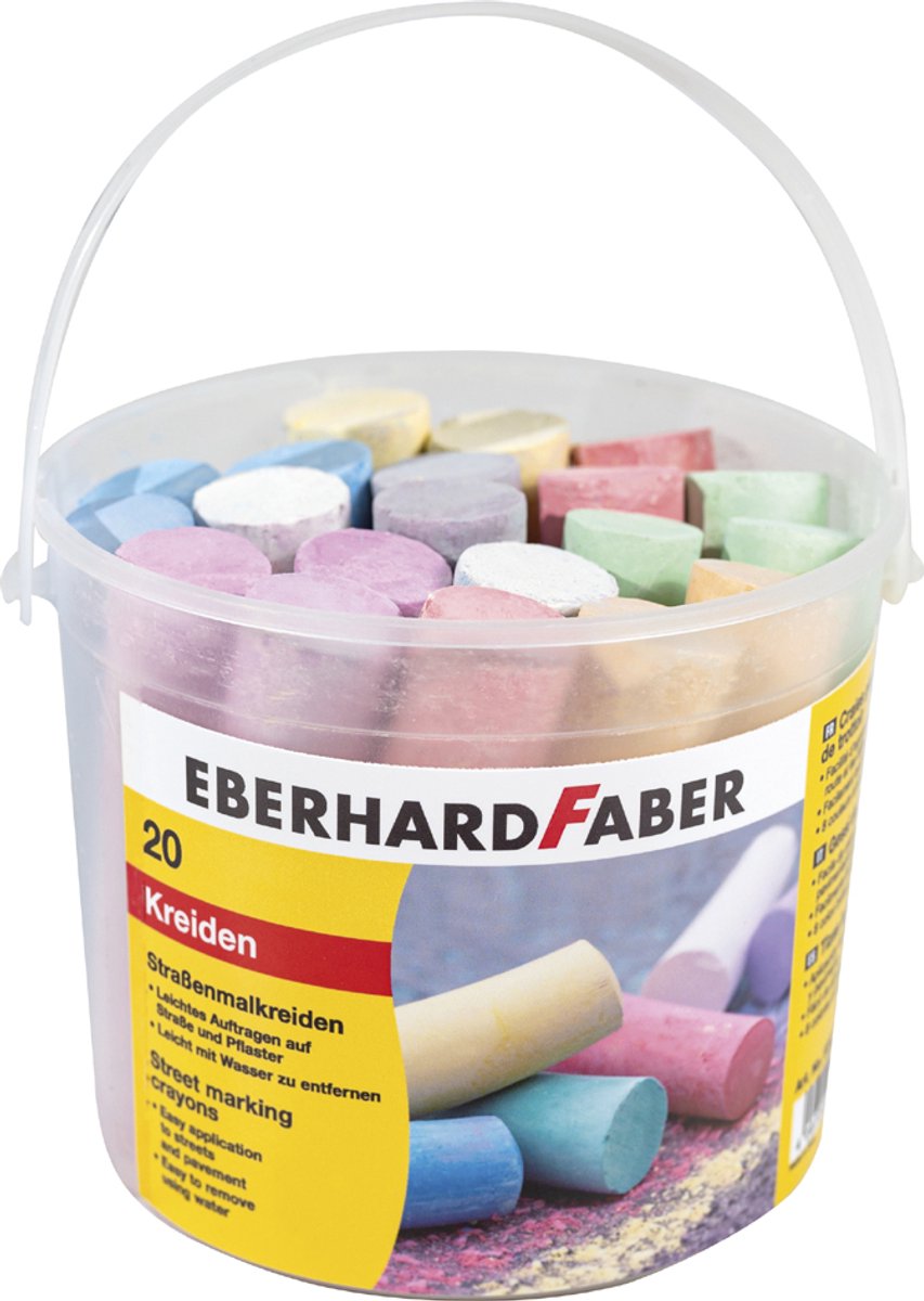 Eberhard Faber Eberhard Faber EF-526599 Stoepkrijt Glitter 100 Stuks In Bak