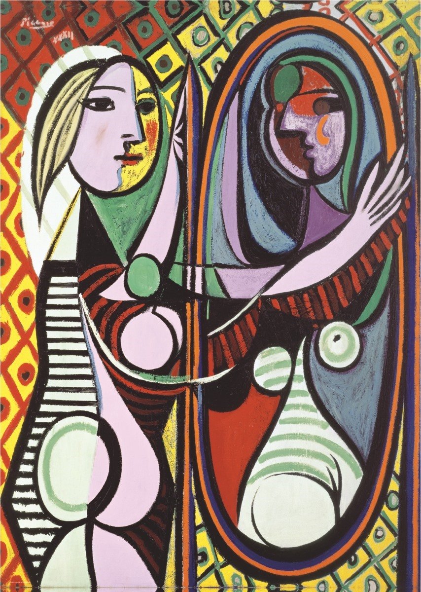 Eurographics – Mädchen vor einem Spiegel [jeune fille devant un miroir] – Pablo Picasso – 1000 Teile 48×68 cm (B×H) – Kunstpuzzle