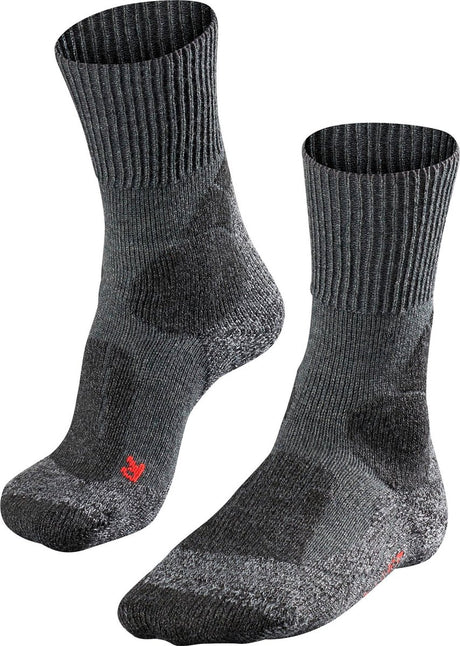 Falke TK1 Anti-Blister Wandersocken aus dickem Woll-Funktionsmaterial Herren Grau - Größe 42-43